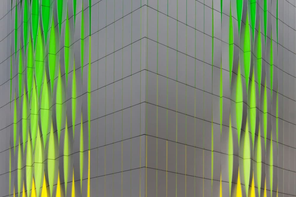 Vibrant Modern Facade by Theo Luycx — canvas wall art