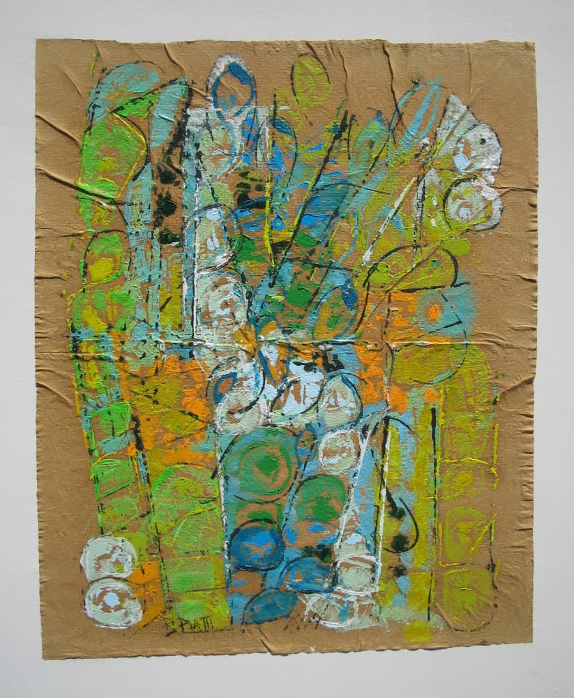Vibrant Abstract Shapes by Barbara Piatti — canvas wall art
