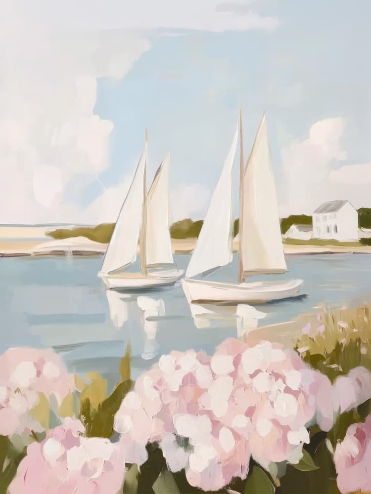 Nantucket Sails by Kathrin Pienaar — canvas wall art