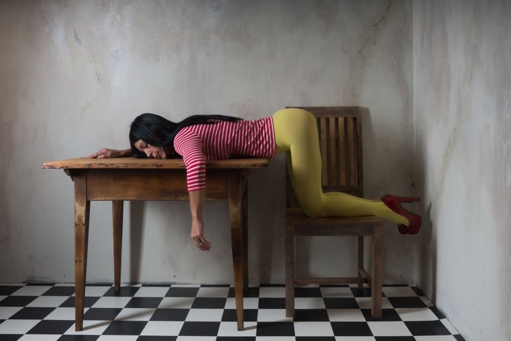 Surreal Woman's Pose by Ruth Franke — canvas wall art