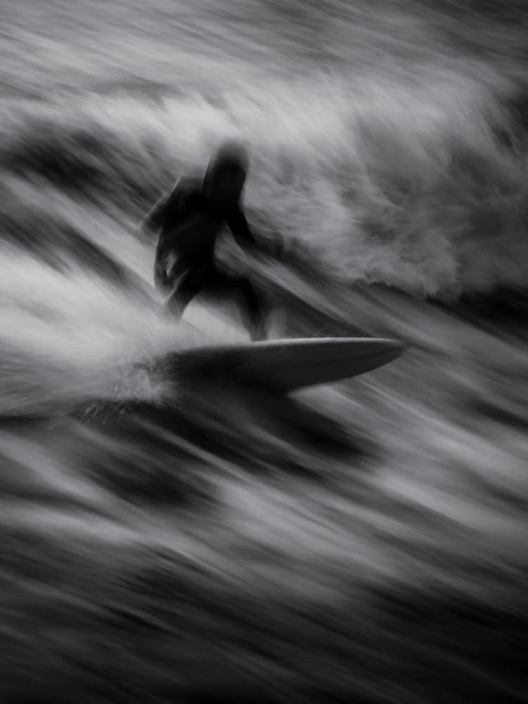 Surfer Motion Blur by Massimo Della Latta — canvas wall art
