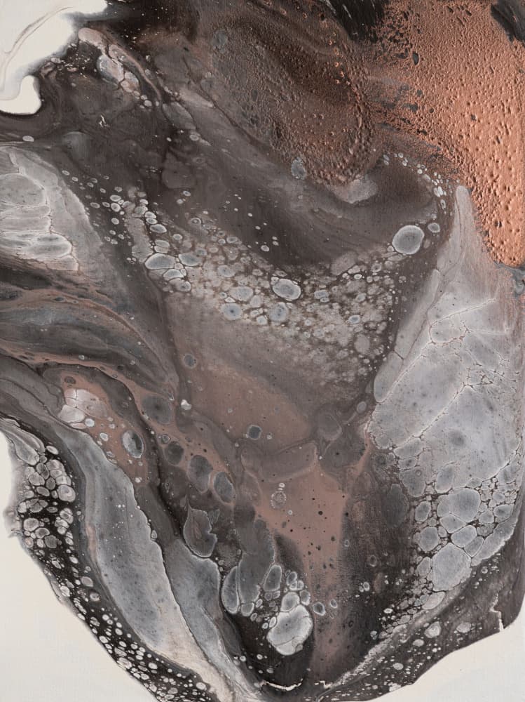 Molten Copper Flow by Anastasiya Devochkina — canvas wall art