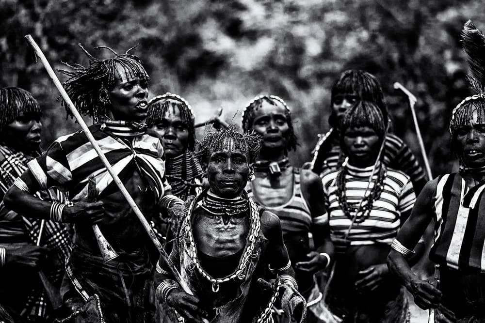 African Tribal Gathering by Amnon Eichelberg — canvas wall art