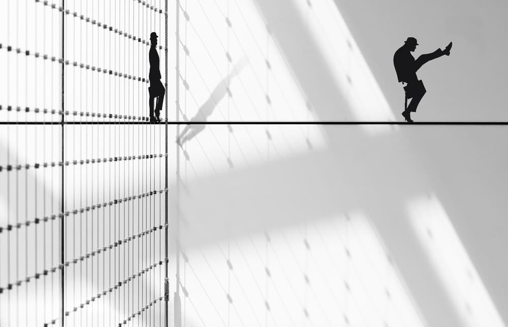 Dynamic Silhouettes On Grid by Greetje van Son — canvas wall art