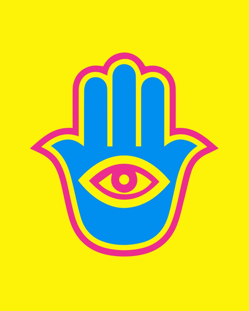 Hamsa Evil Eye by Emiliano Deificus — canvas wall art