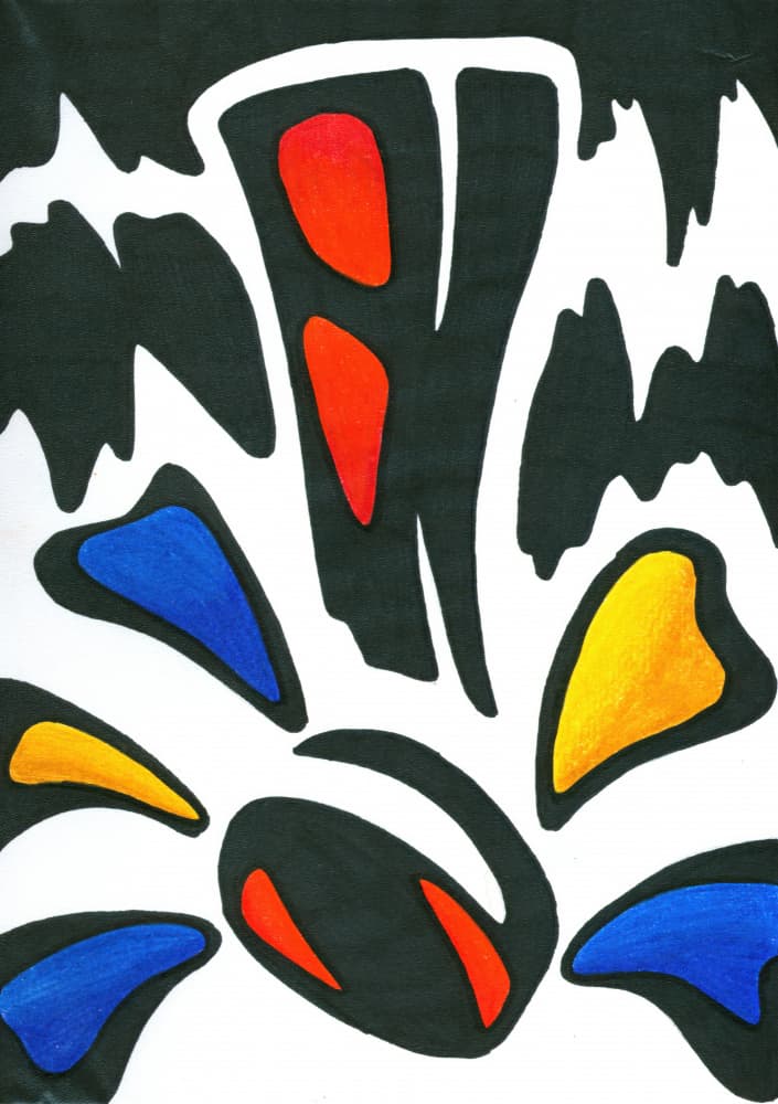 Bold Colorful Abstraction by Kulik — canvas wall art