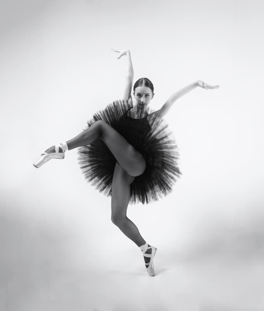 Black Tutu Ballerina by Alexandr — canvas wall art