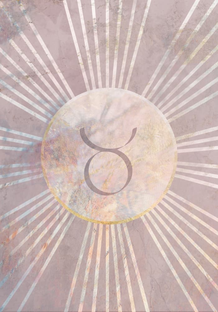 Mystic Taurus Sunburst by Sarah Manovski — canvas wall art