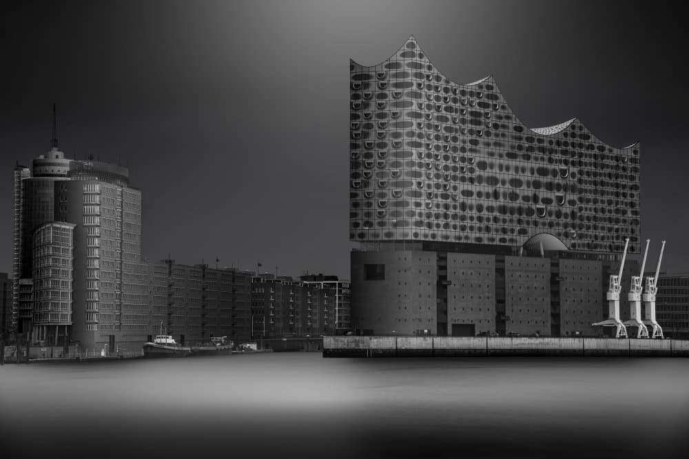 Elbphilharmonie Hamburg View by Matthias Hefner — canvas wall art