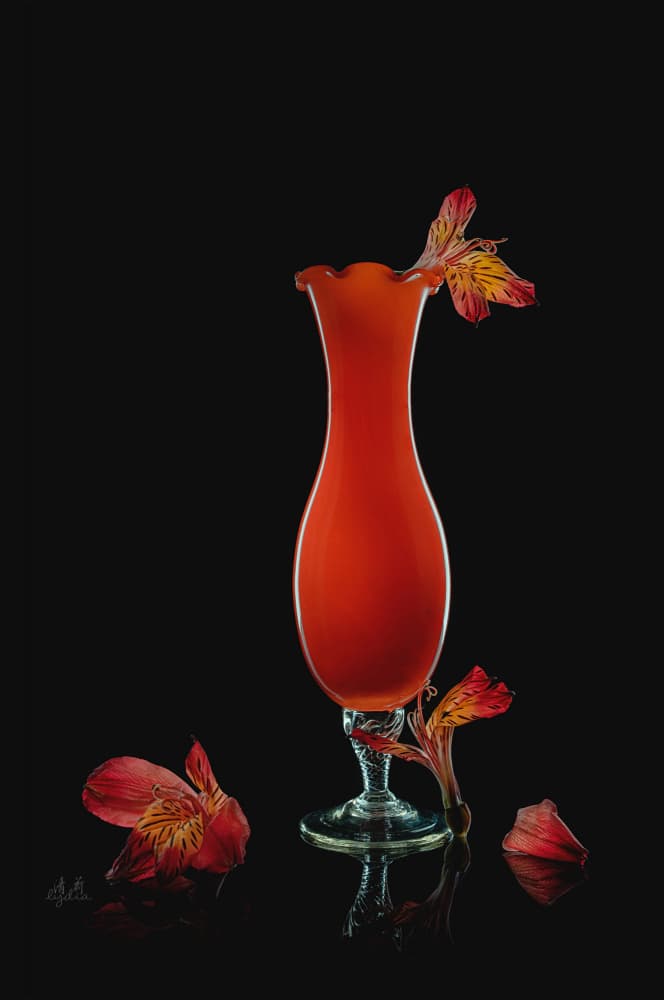 Vibrant Alstroemeria Still Life by Lydia Jacobs — canvas wall art