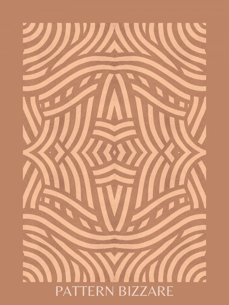 Flowing Beige Pattern by Little Dean — canvas wall art