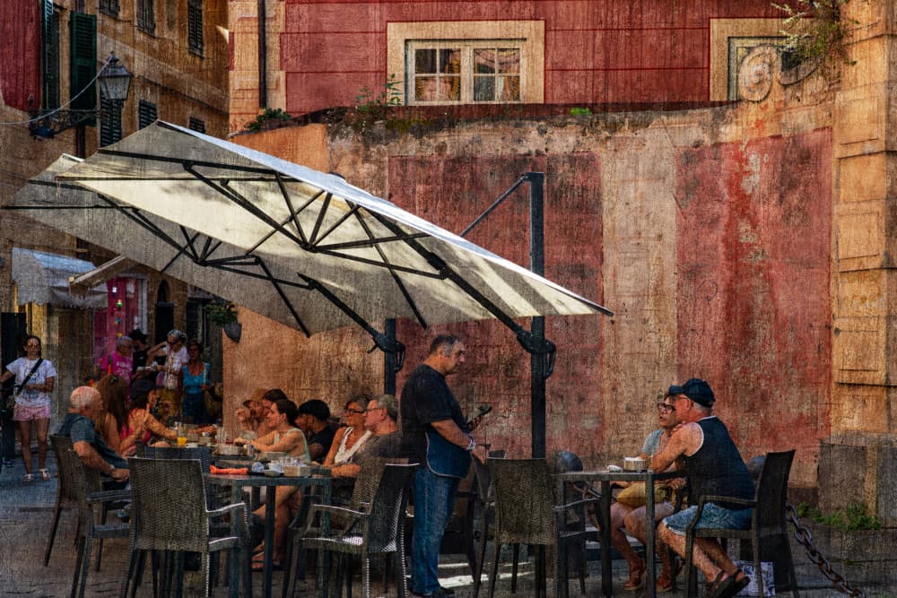 Old Town Cafe by Isabelle DUPONT — canvas wall art