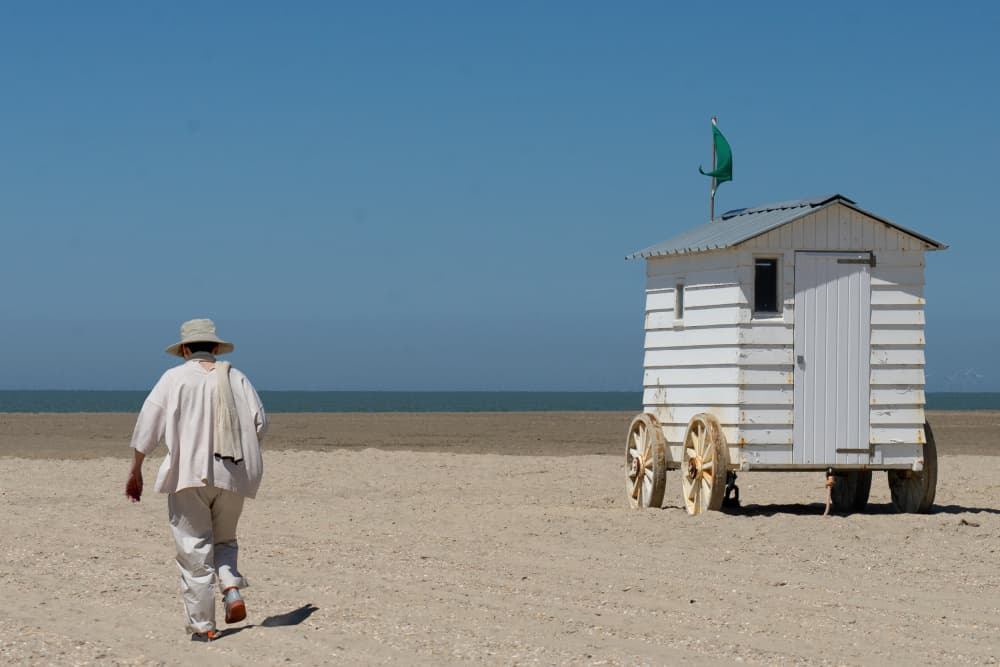 Peaceful Beach Hut by Luc Vangindertael (laGrange) — canvas wall art