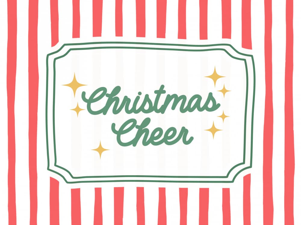 Festive Christmas Cheer by Jolly and Dash — canvas wall art