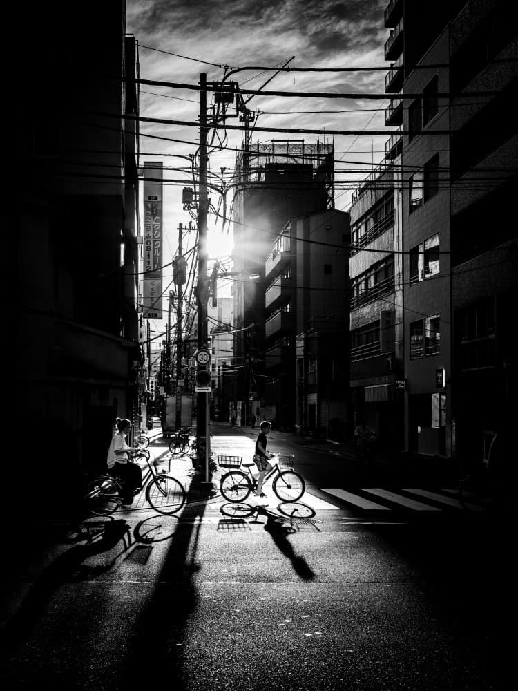 Tokyo Sunlit Alley by Kenichiro Tsukada — canvas wall art