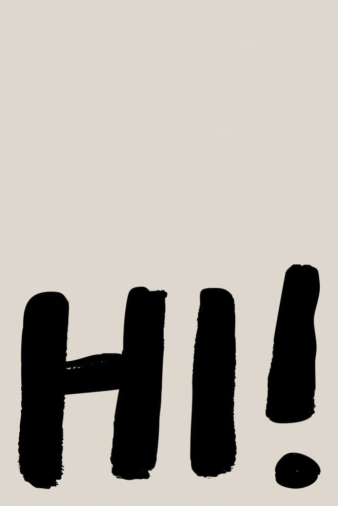Hi! by Treechild — canvas wall art
