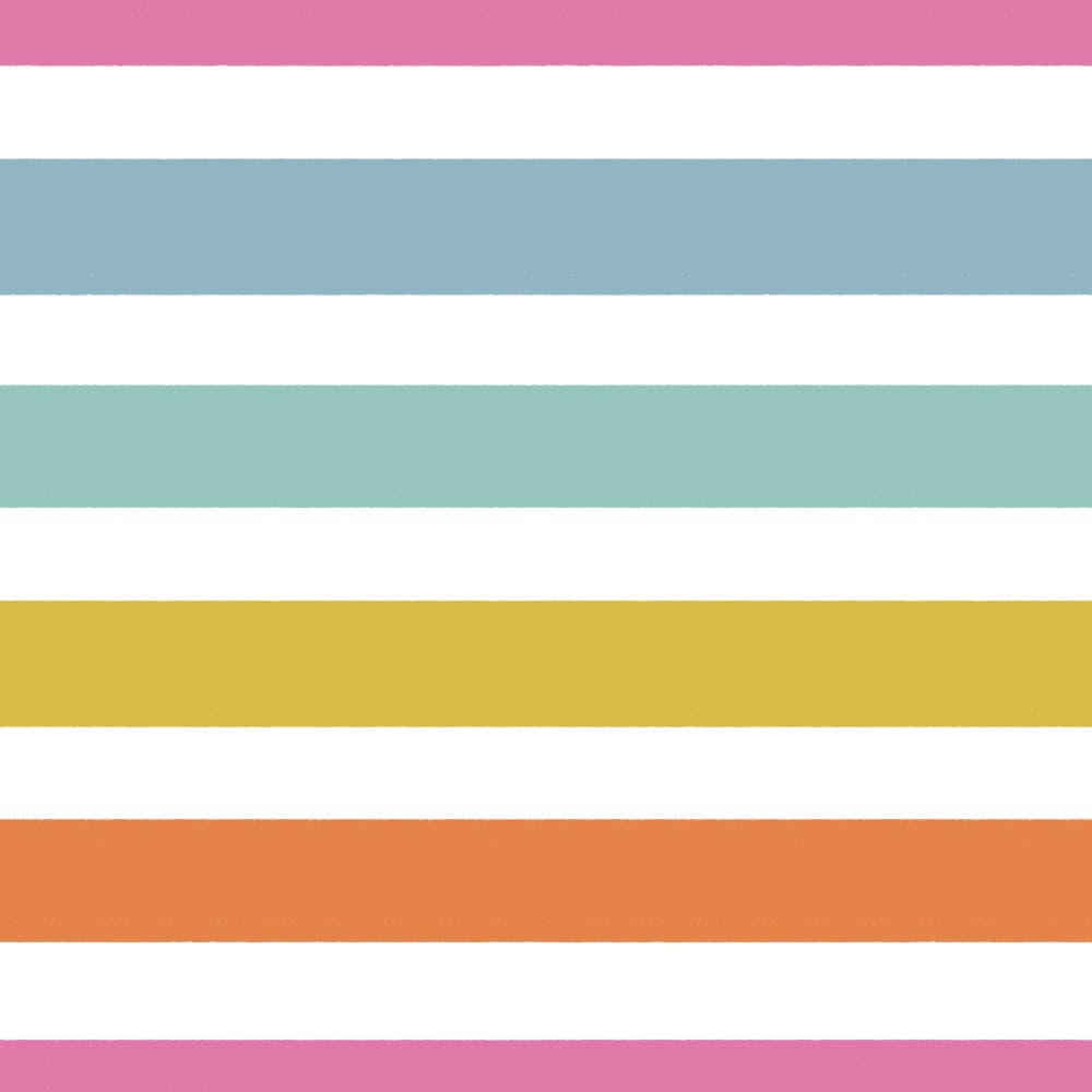 Vibrant Pastel Stripes by Carolina Rowlinson — canvas wall art