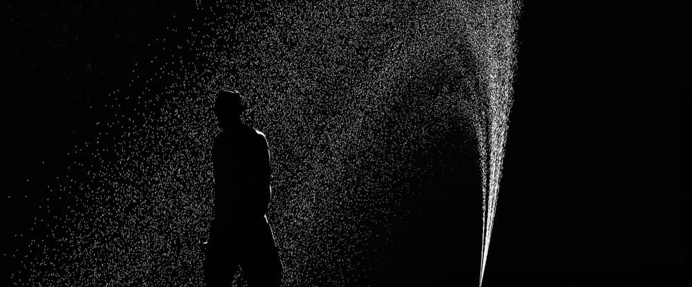 Silhouette In The Rain by Jian Wang — canvas wall art