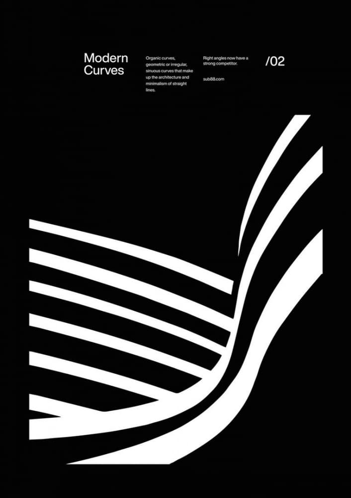 Organic Modern Curves by David Vineïs — canvas wall art