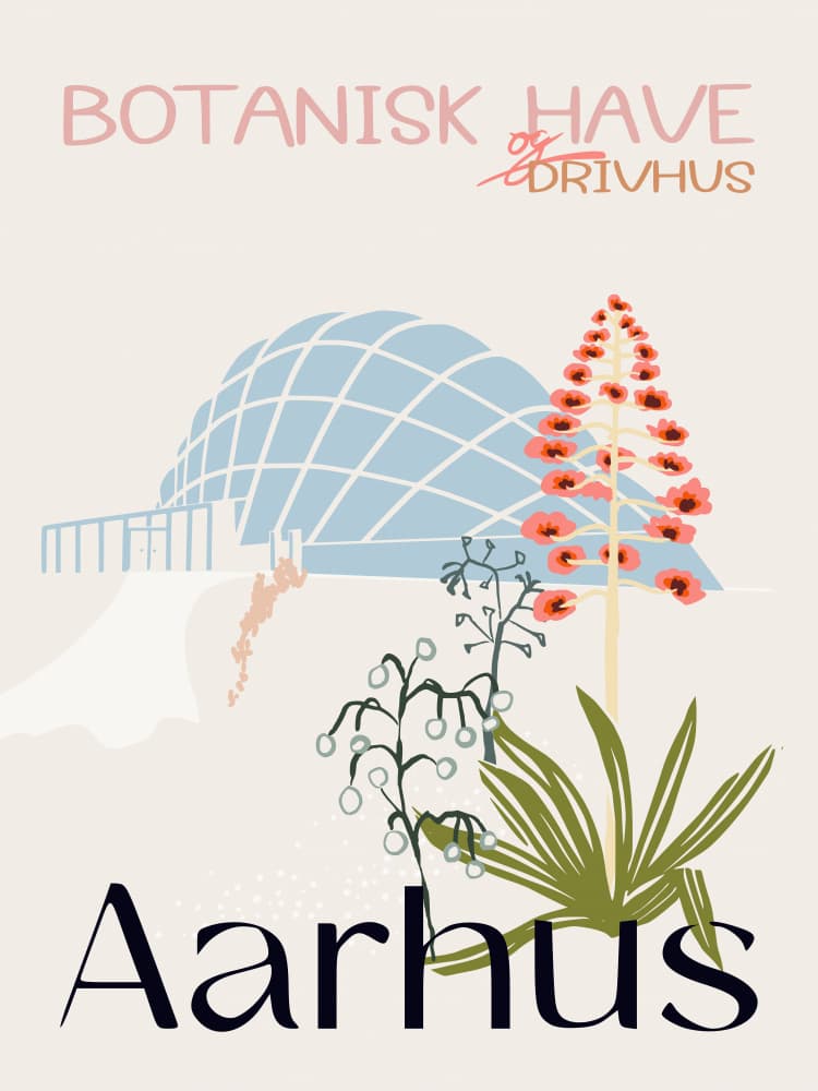 Aarhus Botanical Greenhouse by Annick — canvas wall art