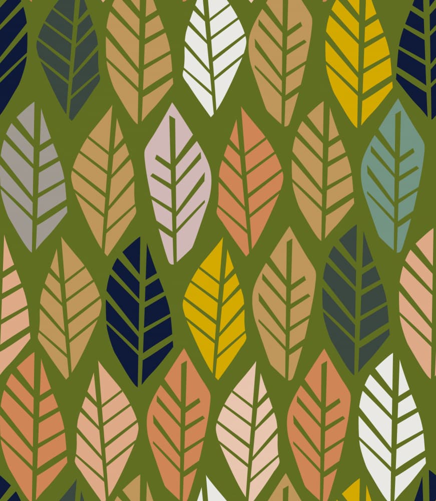 Stylized Autumn Leaves by Annick — canvas wall art