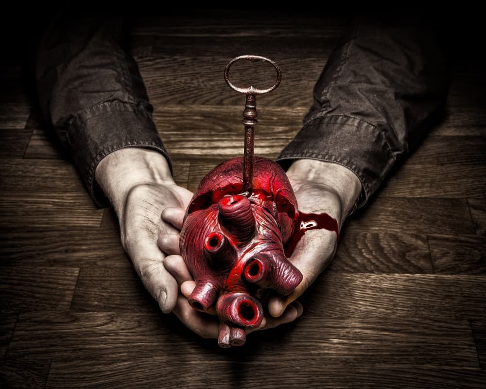 Bleeding Heart Key by Petri Damstén — canvas wall art