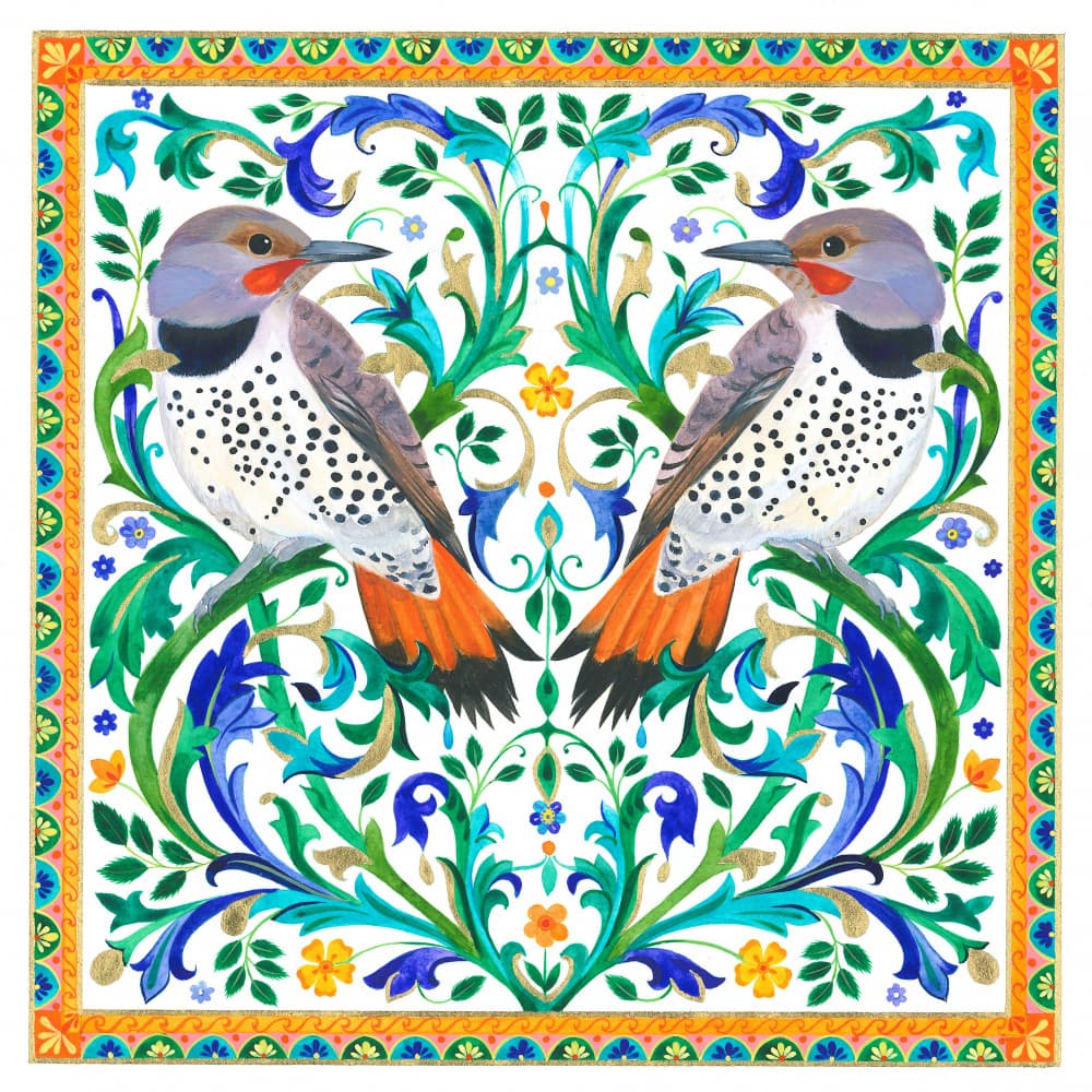 Northern Flickers by Isabelle Brent — canvas wall art