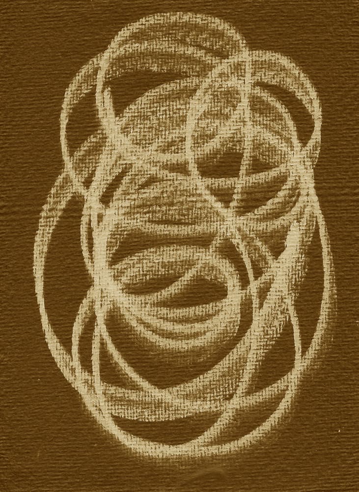 Textured Abstract Loops by Santhosh ch — canvas wall art
