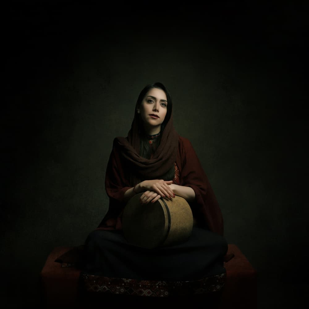 Serene Drummer by Moein Hasheminasab — canvas wall art