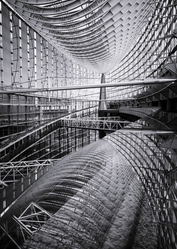 Modern Architectural Geometry by Makihiko Hayama — canvas wall art