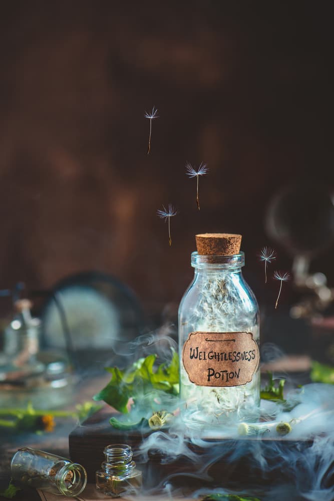 Magical Weightlessness Potion by Dina Belenko — canvas wall art