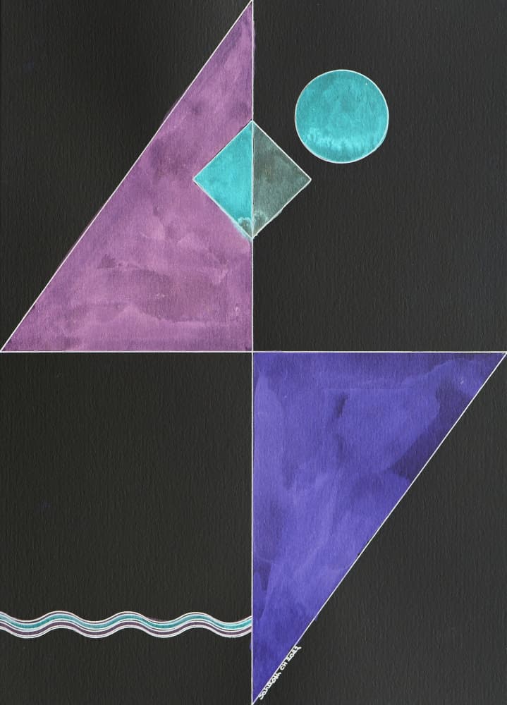 Geometric Shapes Abstract by Santhosh ch — canvas wall art
