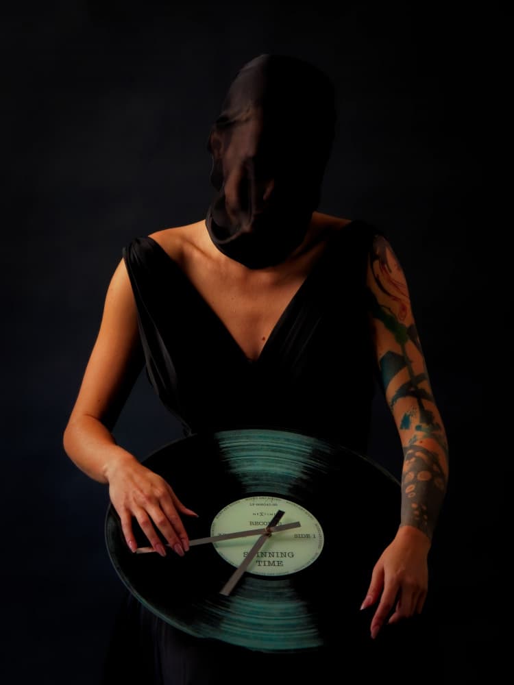 Burning Time Woman by Marius Surleac — canvas wall art