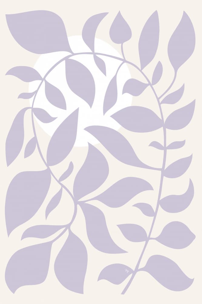Soft Lavender Foliage by Martina — canvas wall art