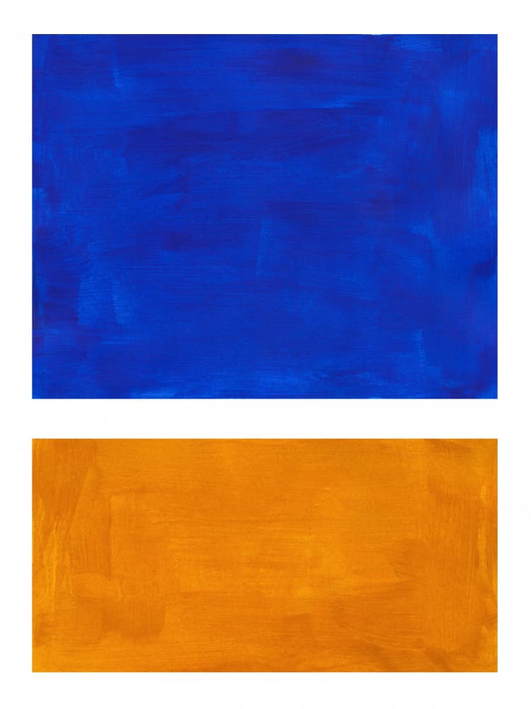 Abstract Color Blocks by Ejaaz Haniff — canvas wall art