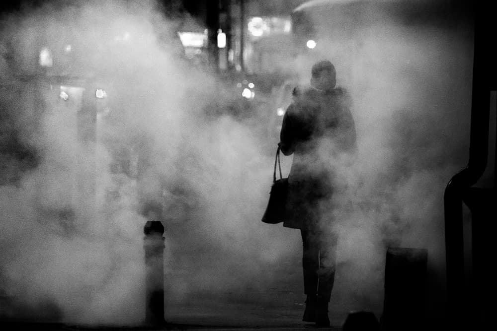 Steamy City Night by George Digalakis — canvas wall art