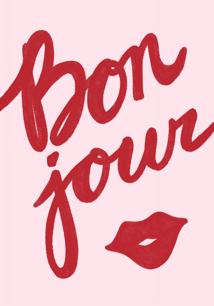 Bonjour! by Athene Fritsch — canvas wall art