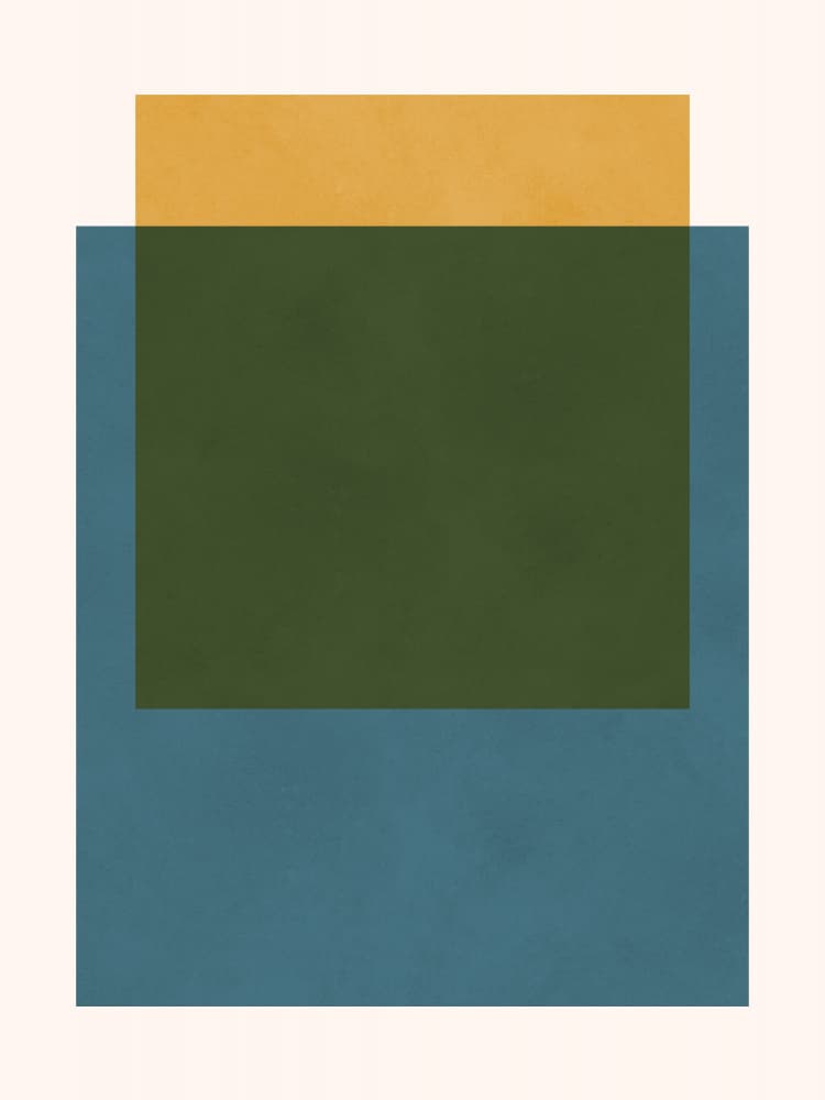 Muted Abstract Geometry by Vitor Costa — canvas wall art