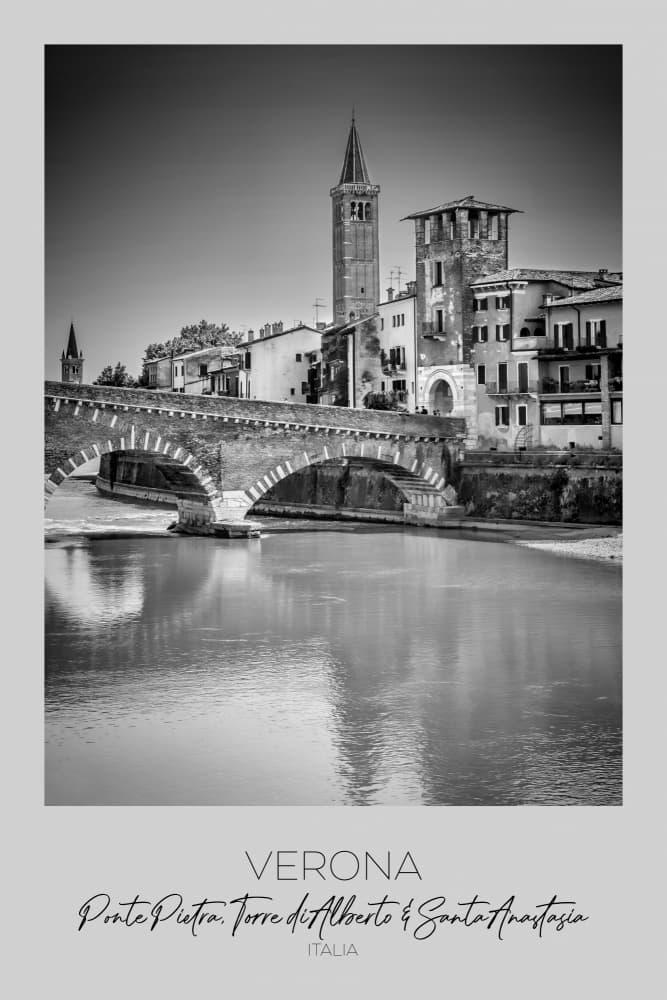 Verona Stone Bridge by Melanie Viola — canvas wall art