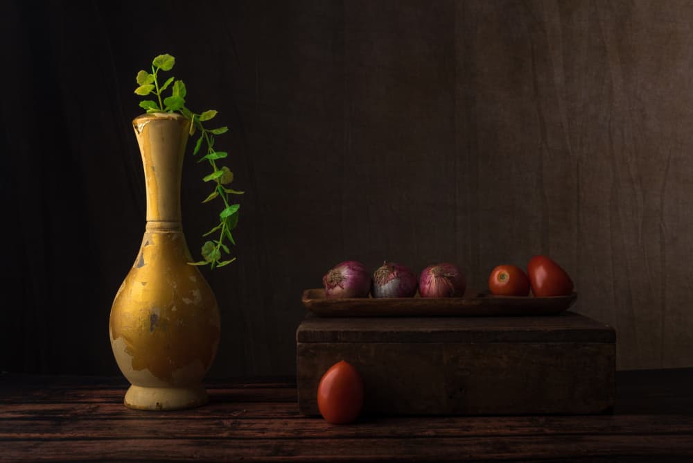 Dark Rustic Still Life by Sumit Dhuper — canvas wall art