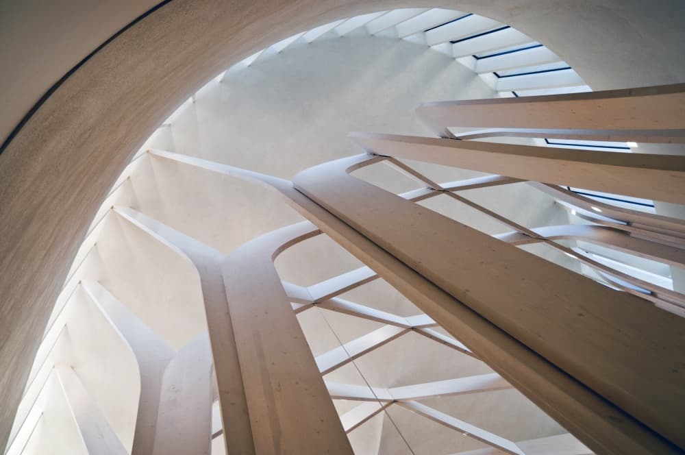 Modern Architectural Curves by Linda Wride — canvas wall art