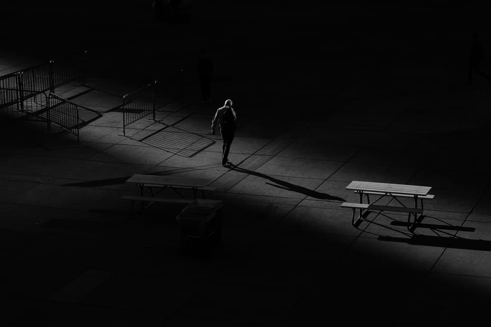 Shadows and Solitude by Jian Wang — canvas wall art