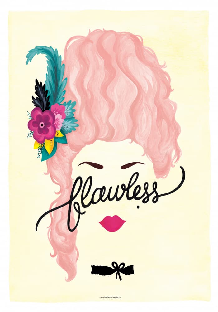 Flawless Pink Wig by Nour Tohme — canvas wall art