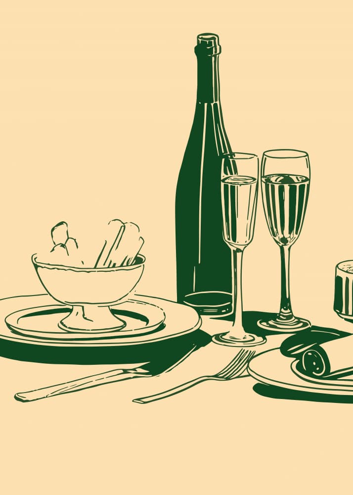 Dinnerstilllife by Treechild — canvas wall art