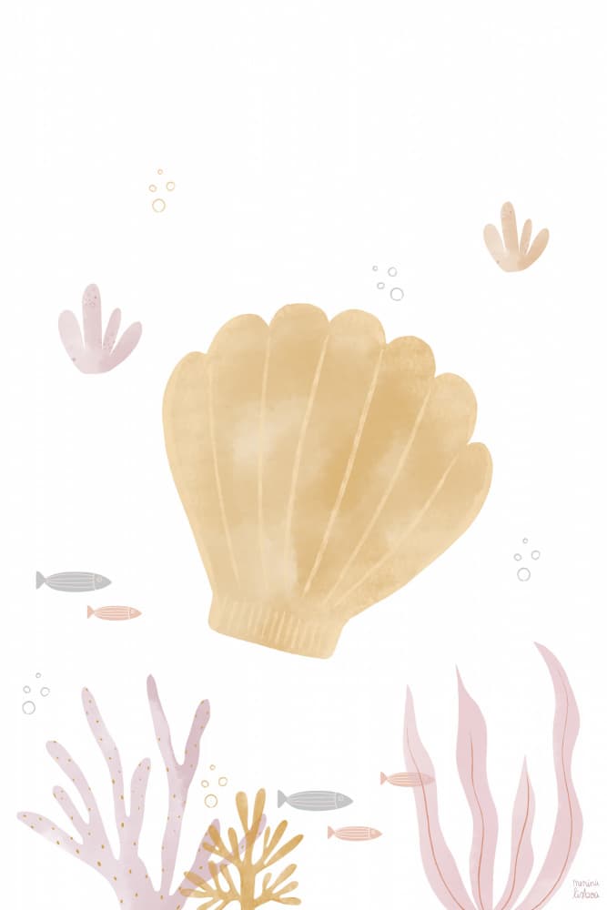 Pastel Ocean Serenity by Menina Lisboa — canvas wall art