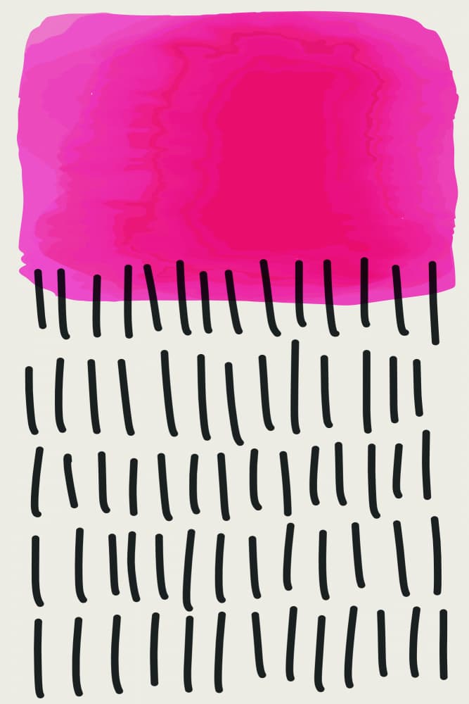 Bright Pink Dashes by jay stanley — canvas wall art