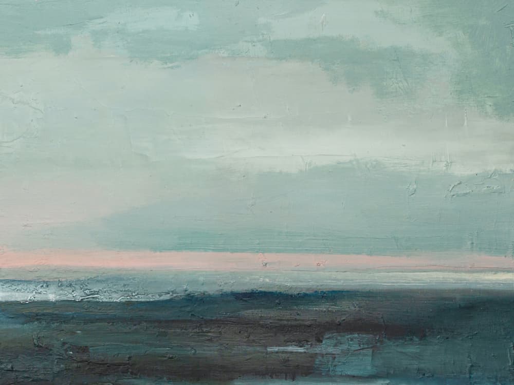 Dreamy Ocean Horizon by Ejaaz Haniff — canvas wall art
