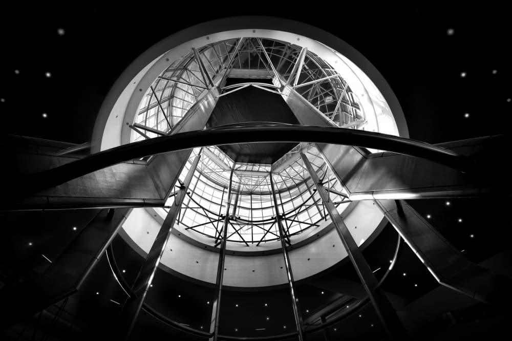 Modern Architectural Upward by Jorge Pimenta — canvas wall art