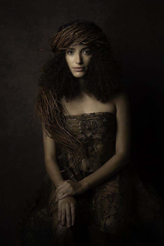Forest Muse Portrait by Joan Gil Raga — canvas wall art