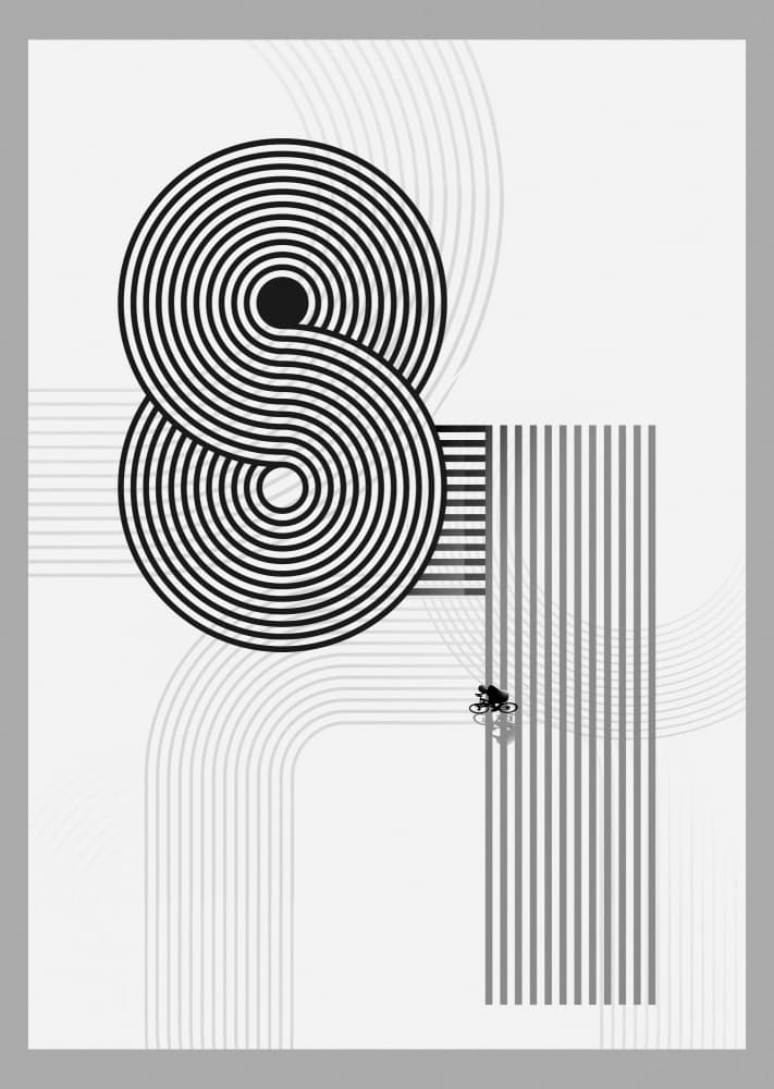 Abstract Cycling Track by Fadil Roze — canvas wall art